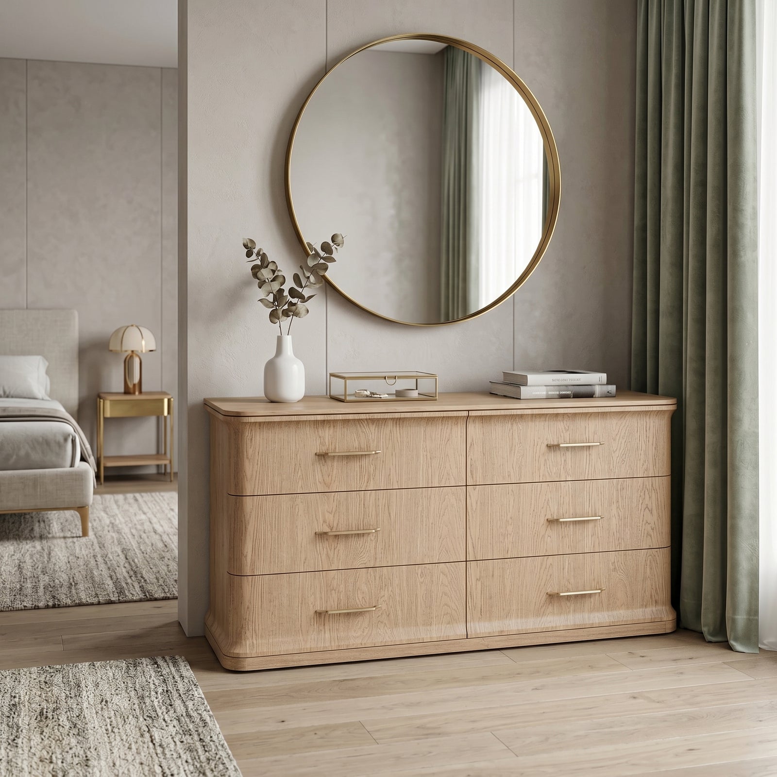 Oak Fluted Sideboard
