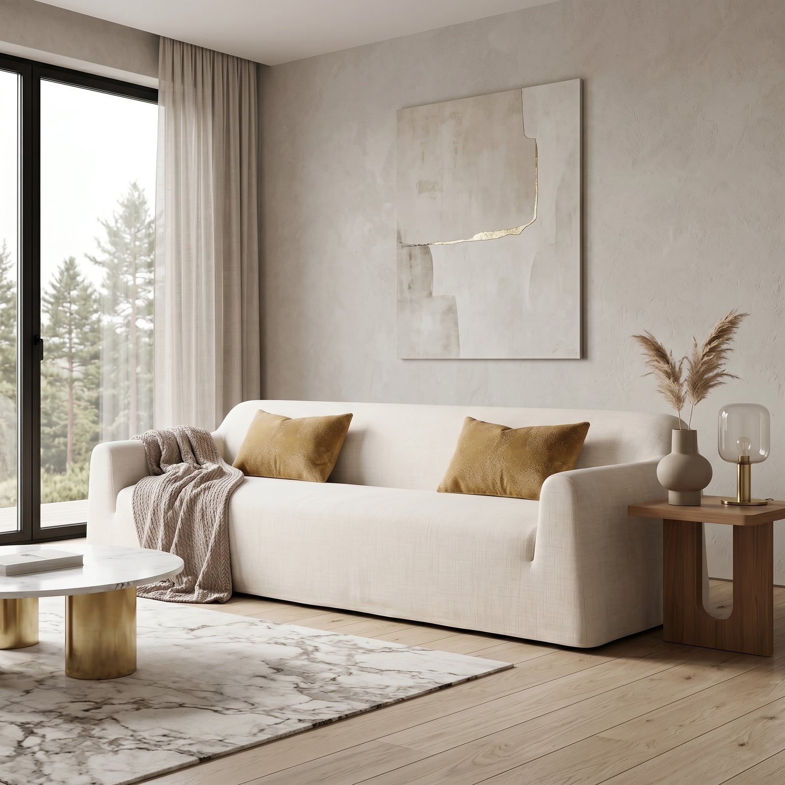 Linen Track Arm Daybed