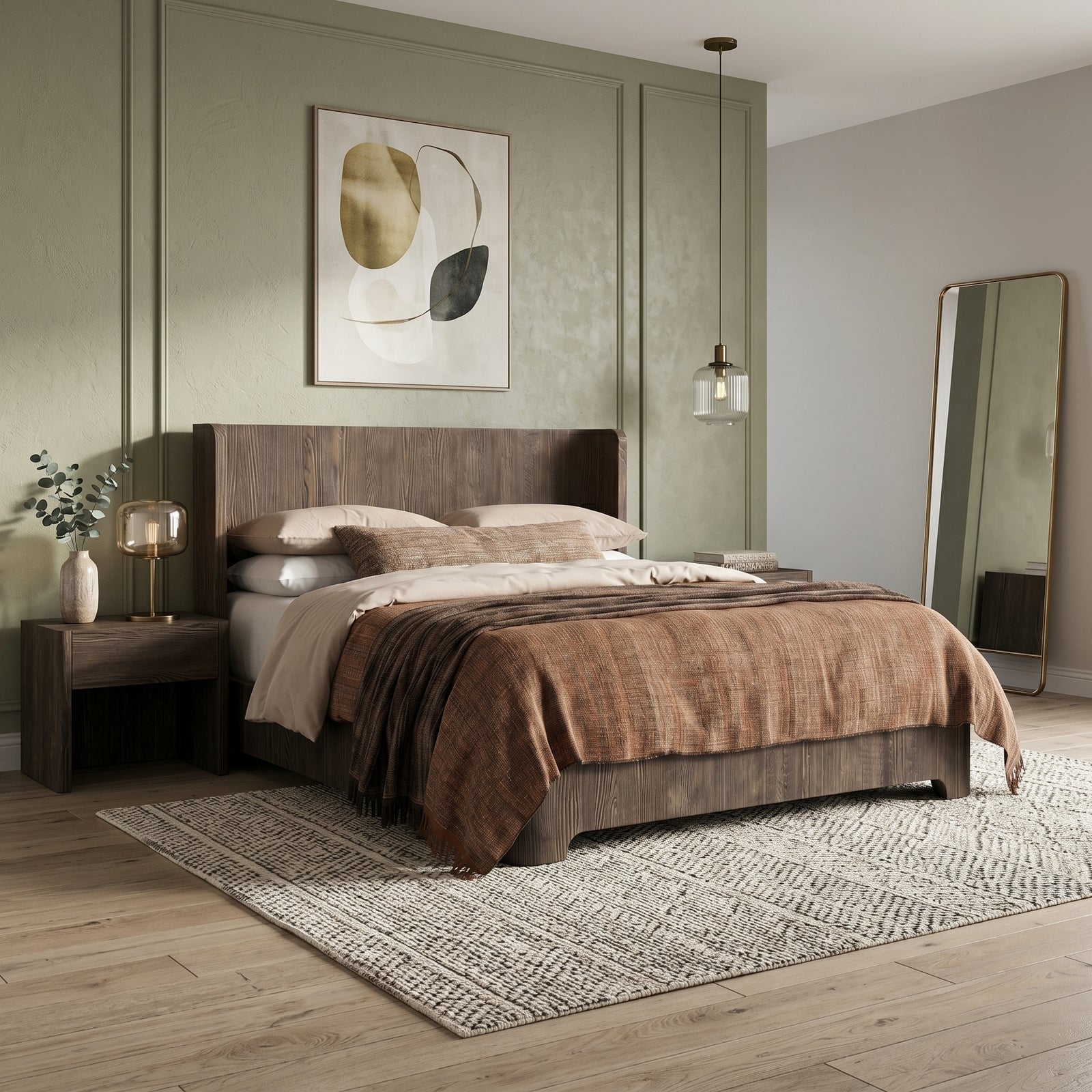 Rustic Wood Bed Frame