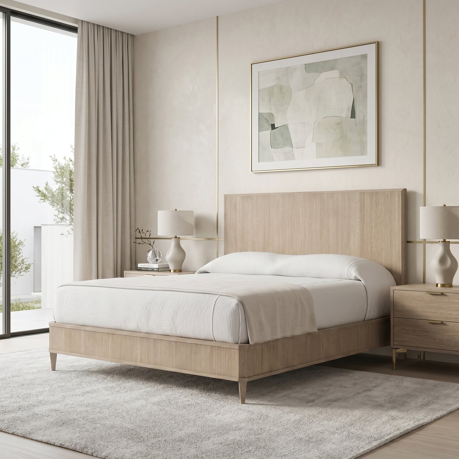 Light Oak Platform Bed