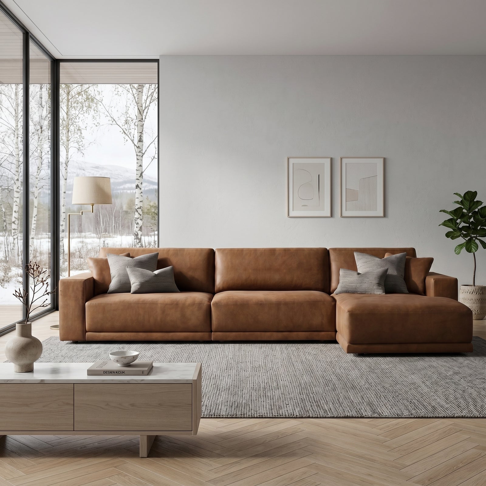 Leather Sectional Sofa