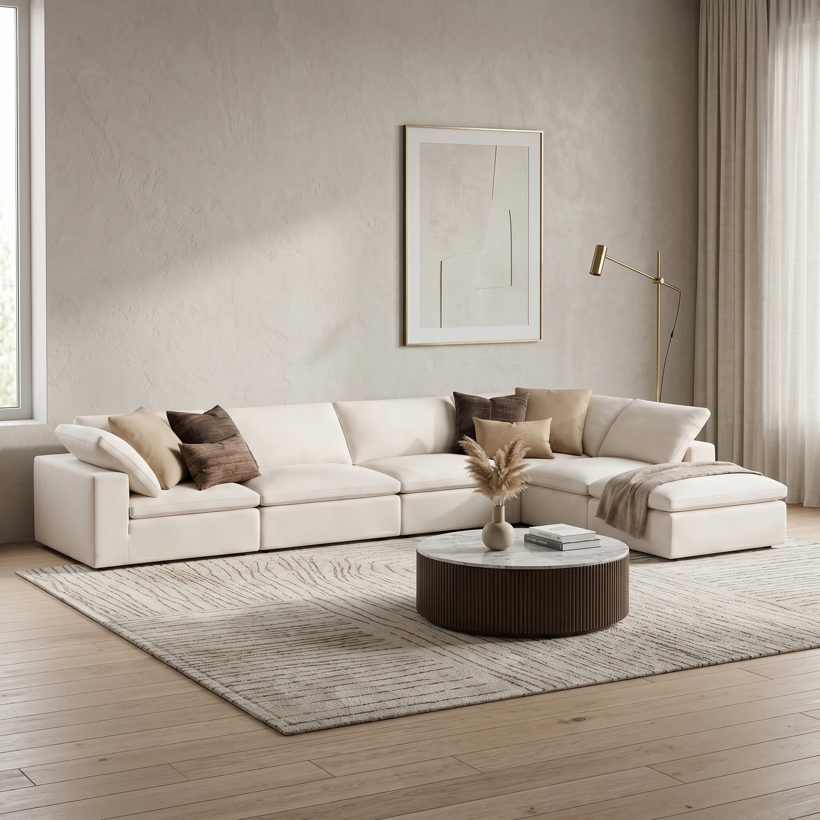 Linen Cloud Sectional