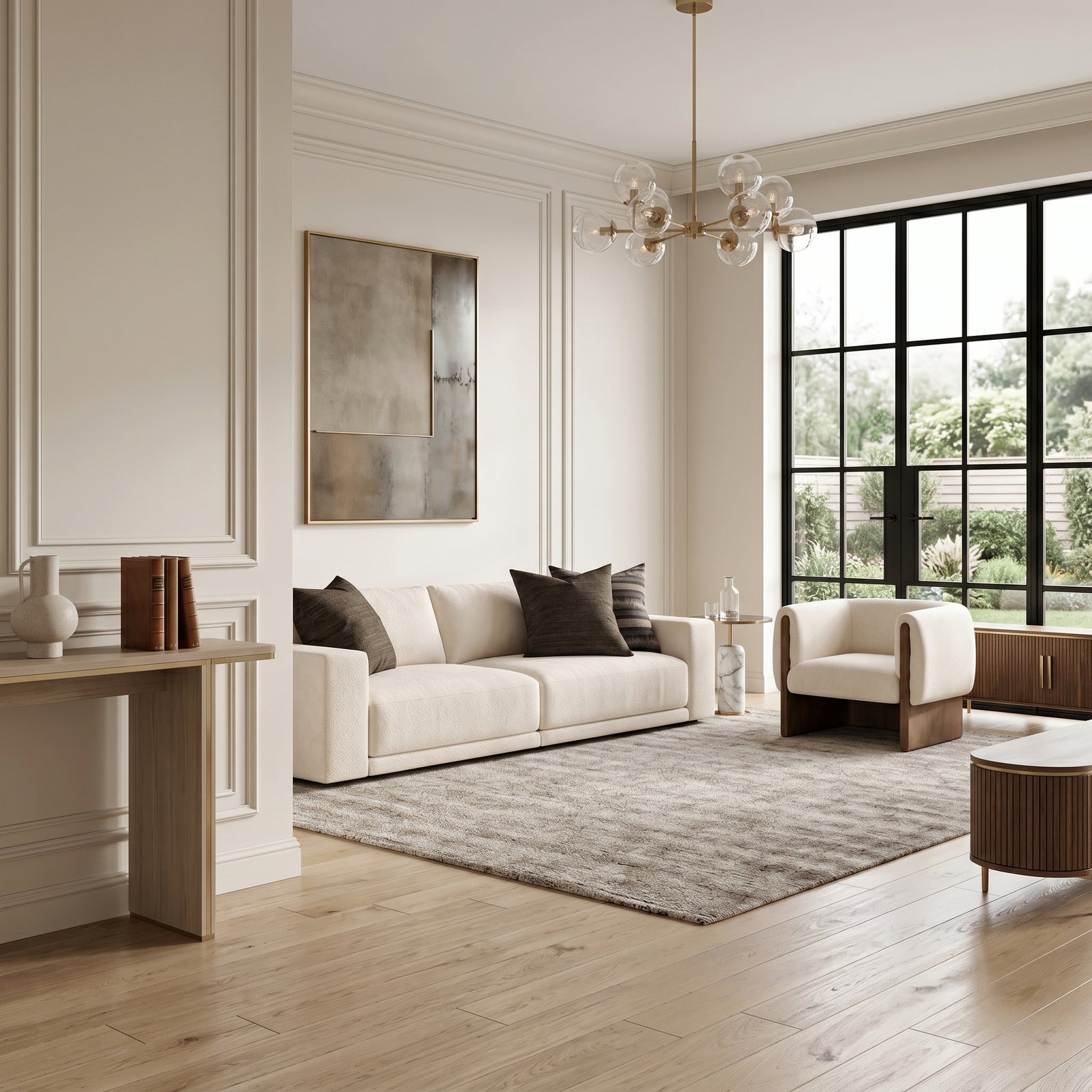 Boucle Modern Sofa