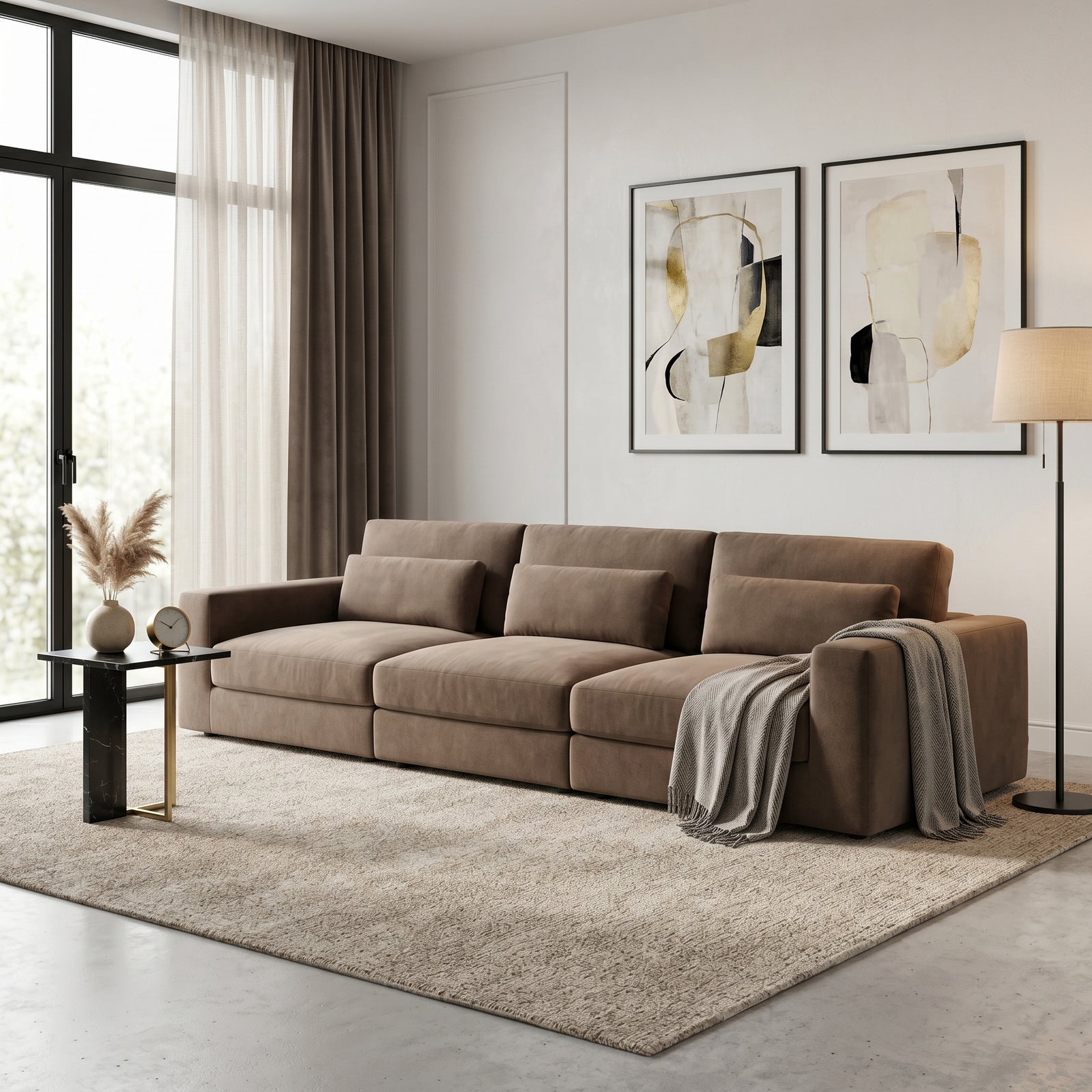 Taupe Modular Daybed