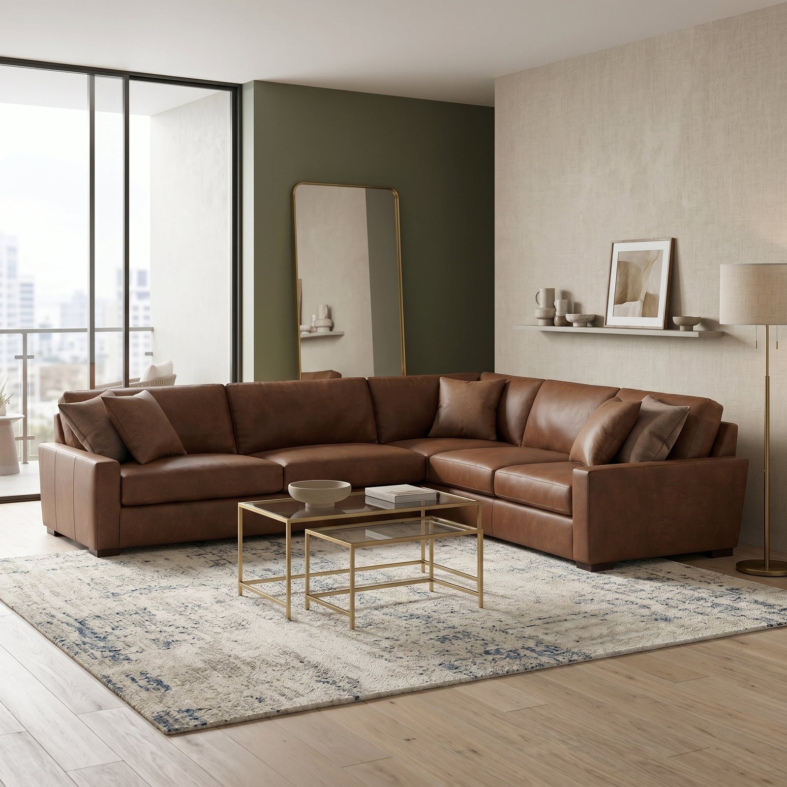 Leather Corner Sofa