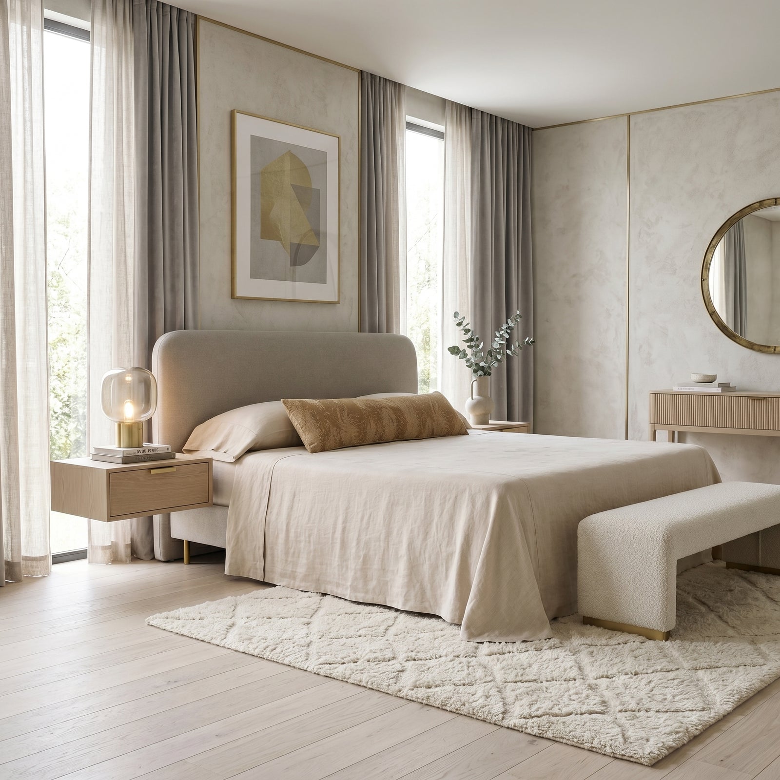 Natural Linen Daybed