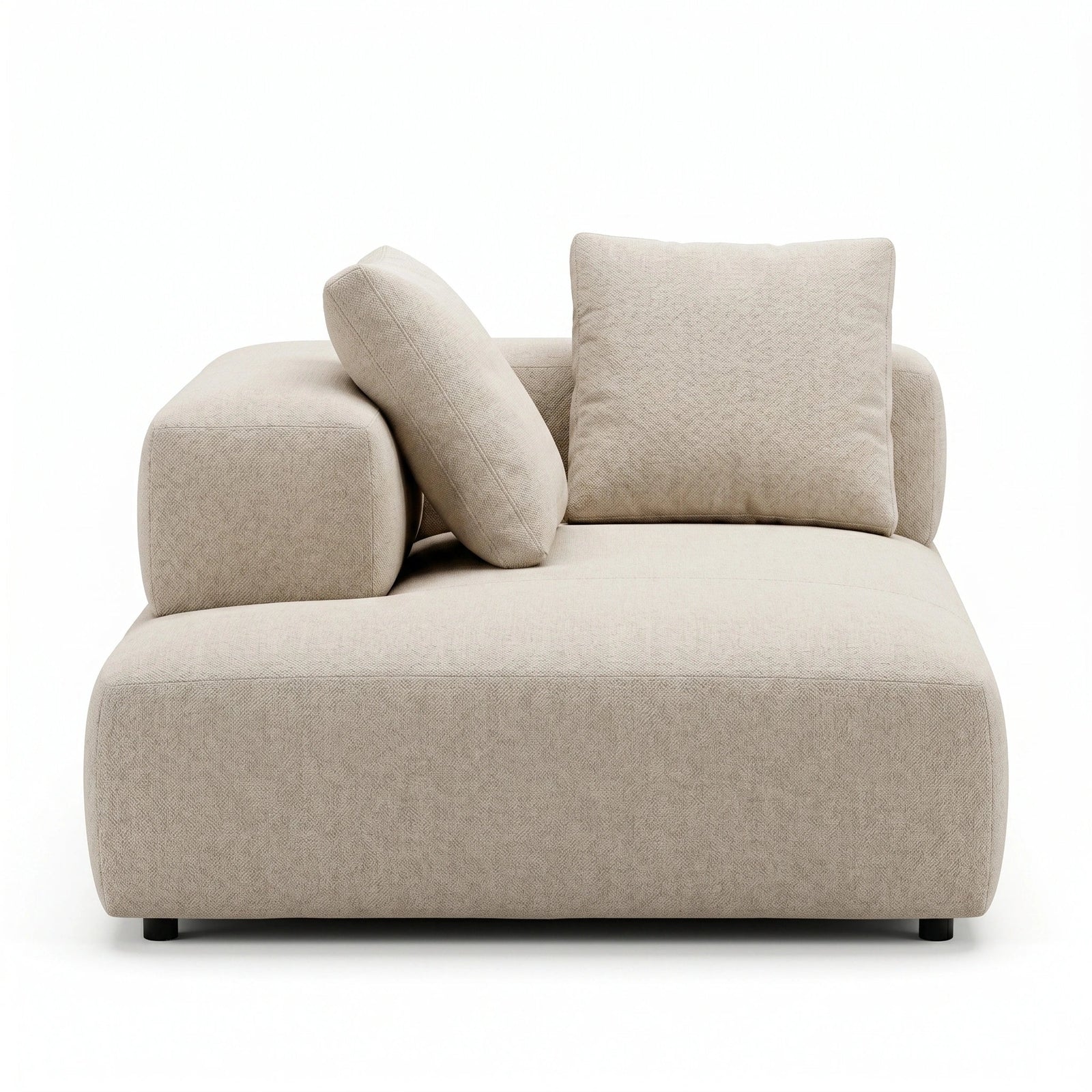 Textured Chaise Sofa